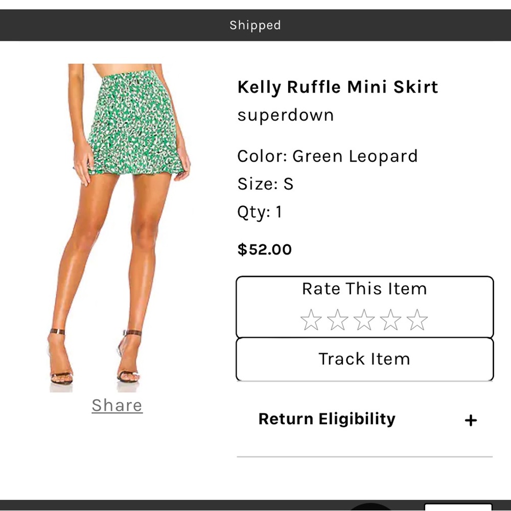 Superdown Kelly Ruffle Mini Skirt